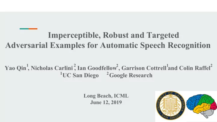 imperceptible robust and targeted adversarial examples