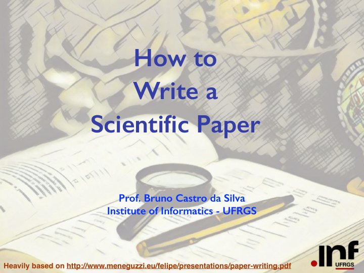 how to write a scientific paper