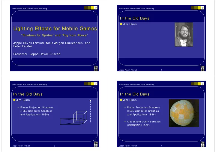 lighting effects for mobile games