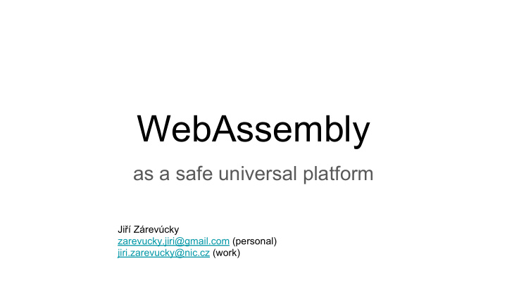 webassembly