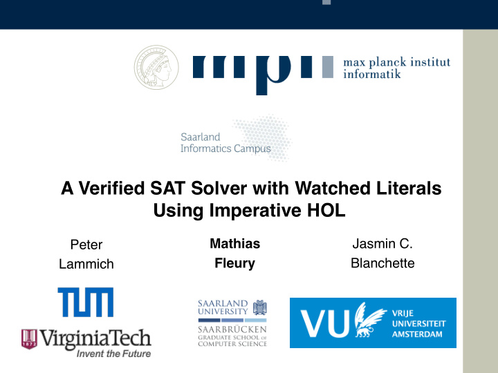 a verified sat solver with watched literals using