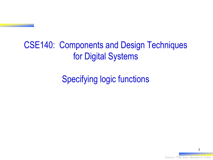 for digital systems