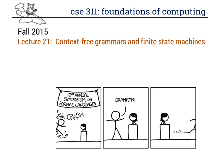 cse 311 foundations of computing
