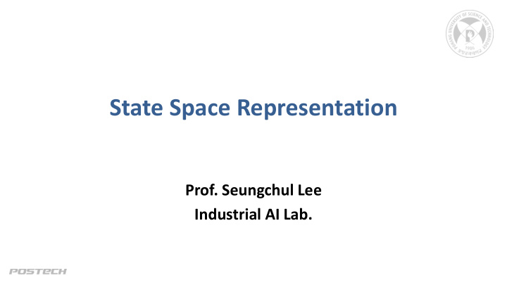 state space representation