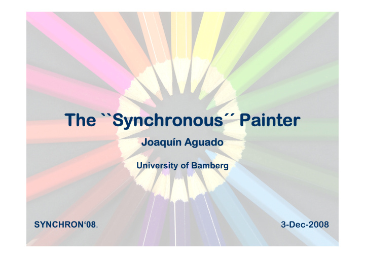 the synchronous the synchronous painter painter