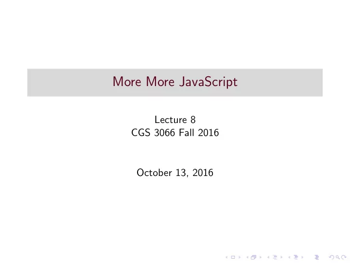 more more javascript