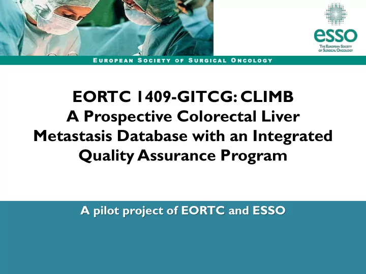 eortc 1409 gitcg climb