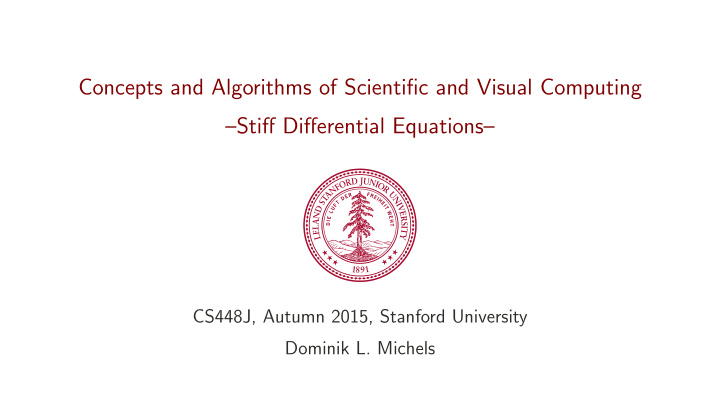 concepts and algorithms of scientific and visual