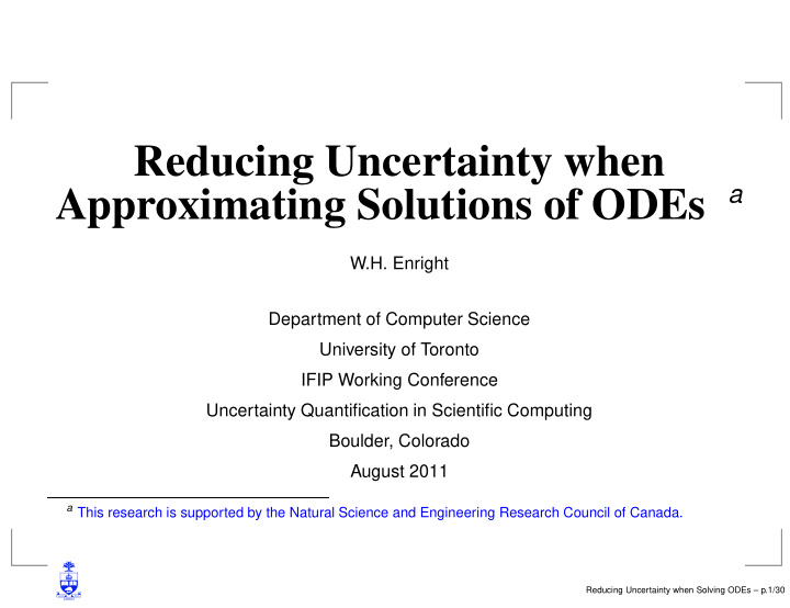 reducing uncertainty when