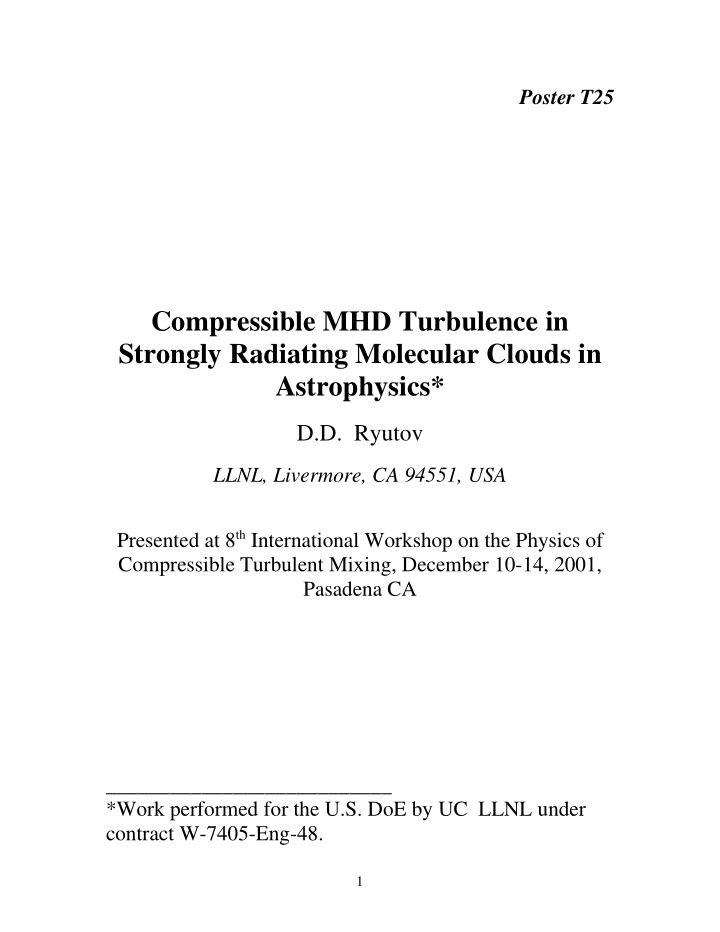 compressible mhd turbulence in strongly radiating