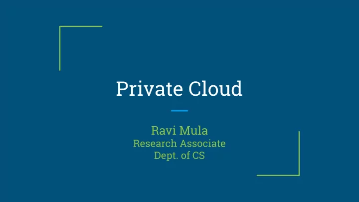private cloud