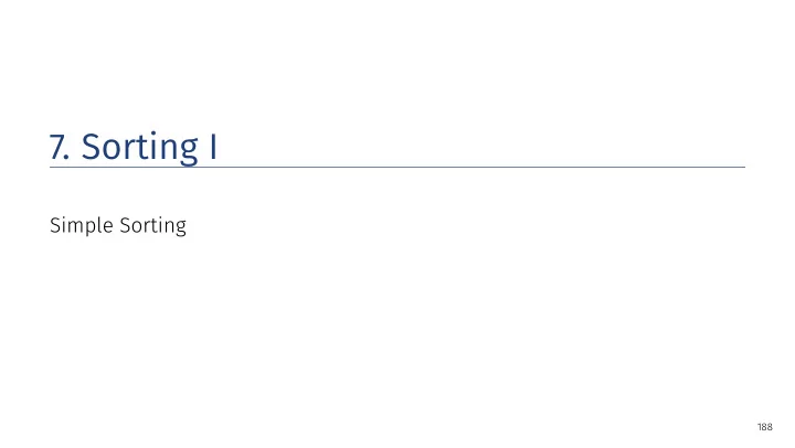 7 sorting i