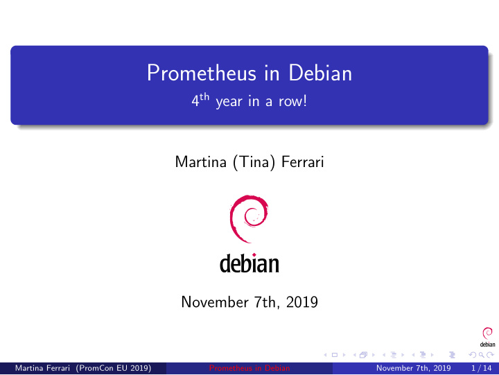 prometheus in debian