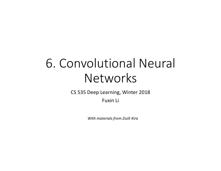 6 convolutional neural networks
