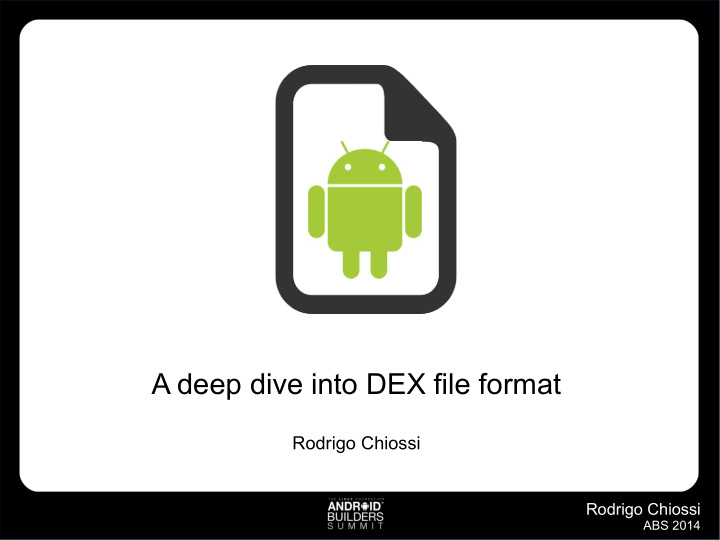 a deep dive into dex file format