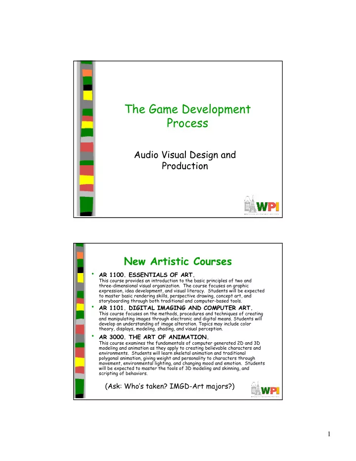 the game development process