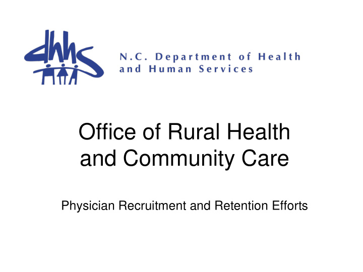 office of rural health
