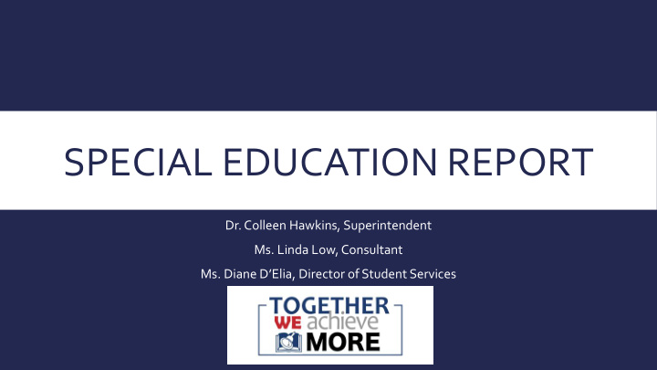 special education report