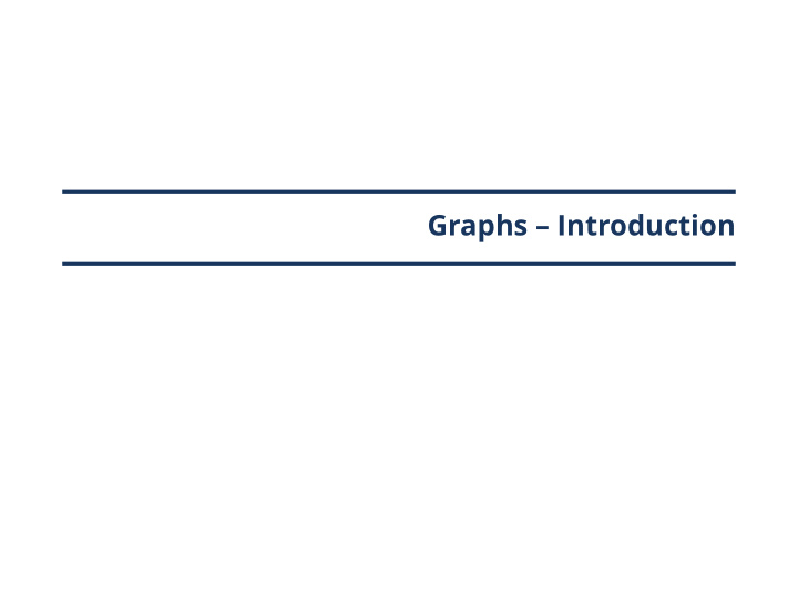 graphs introduction graph