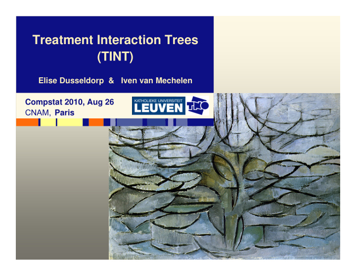 treatment interaction trees tint