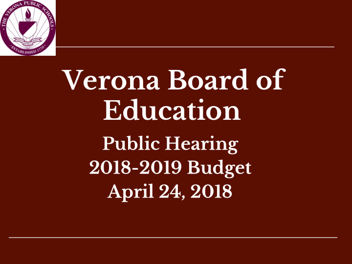 verona board of education