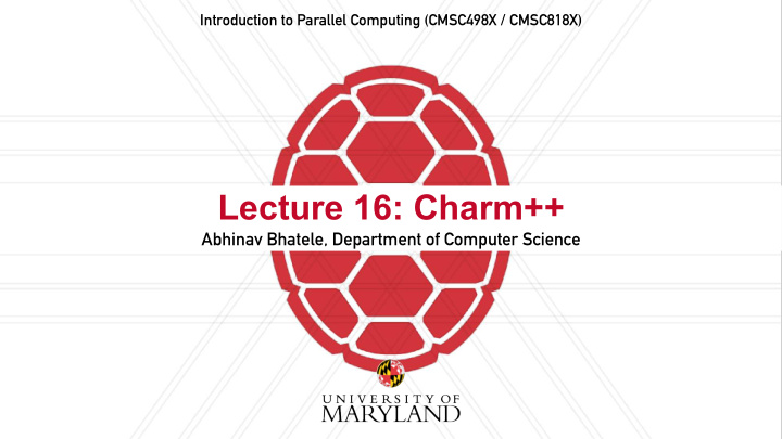 lecture 16 charm