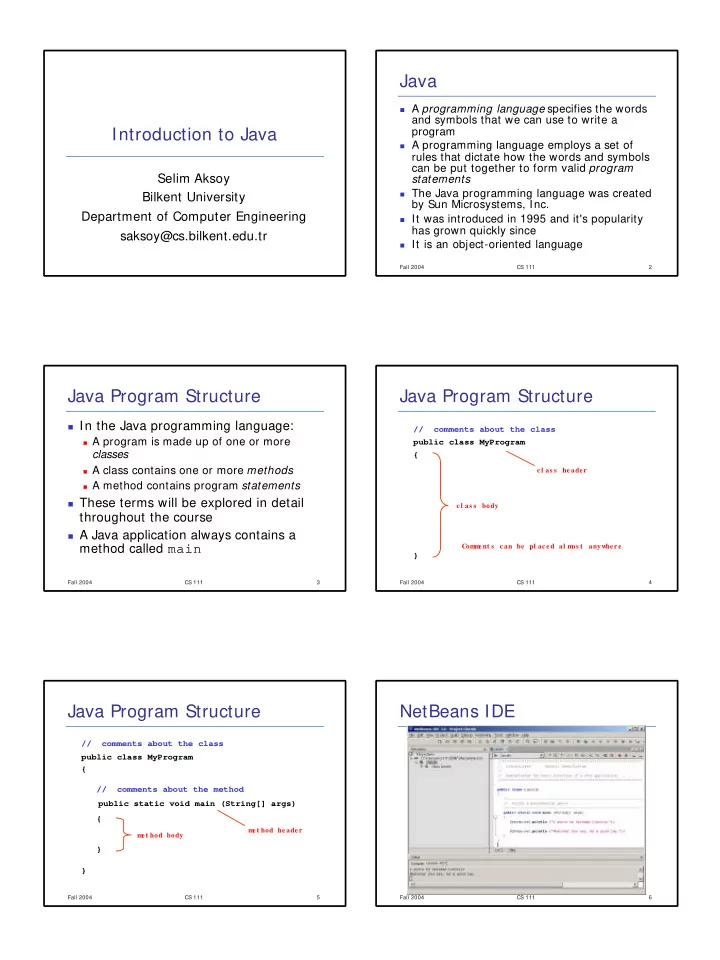 java