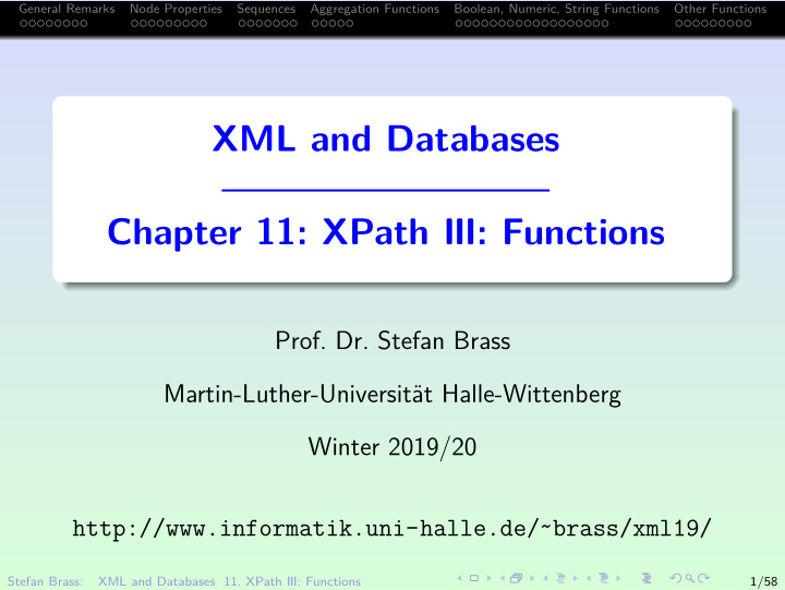 xml and databases chapter 11 xpath iii functions