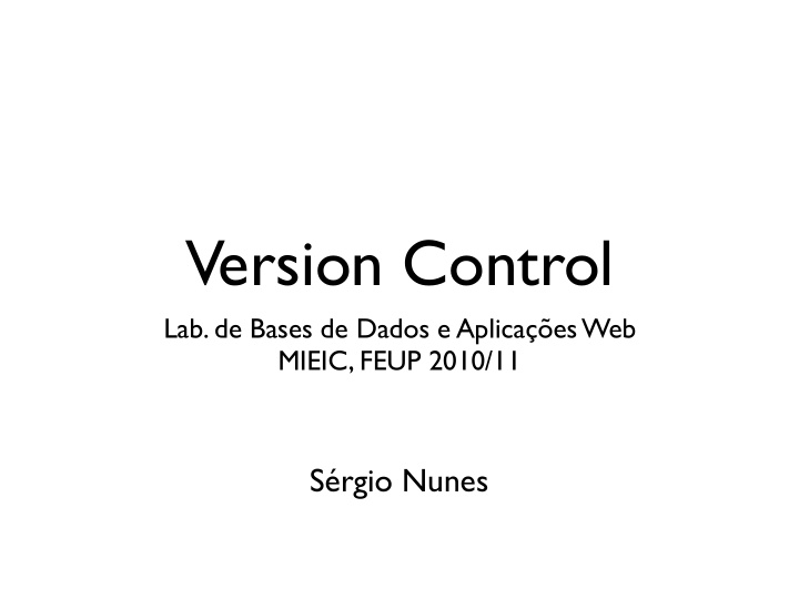 version control