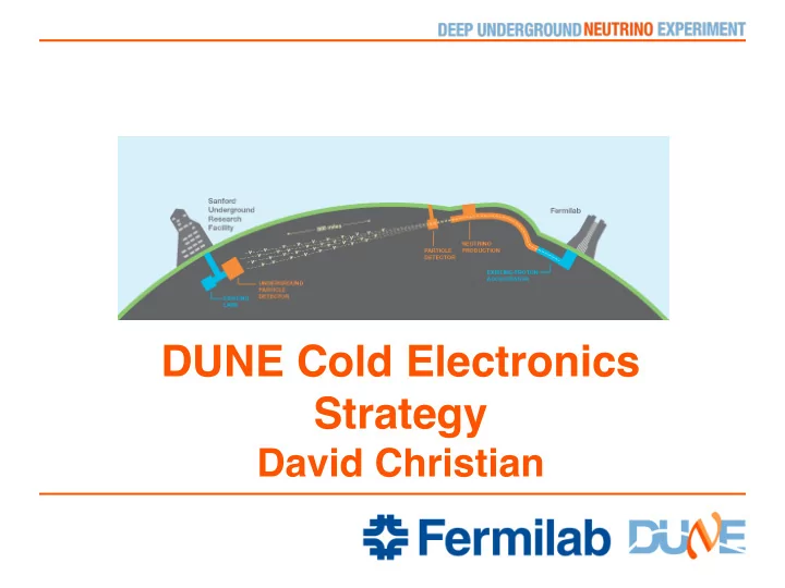 dune cold electronics strategy