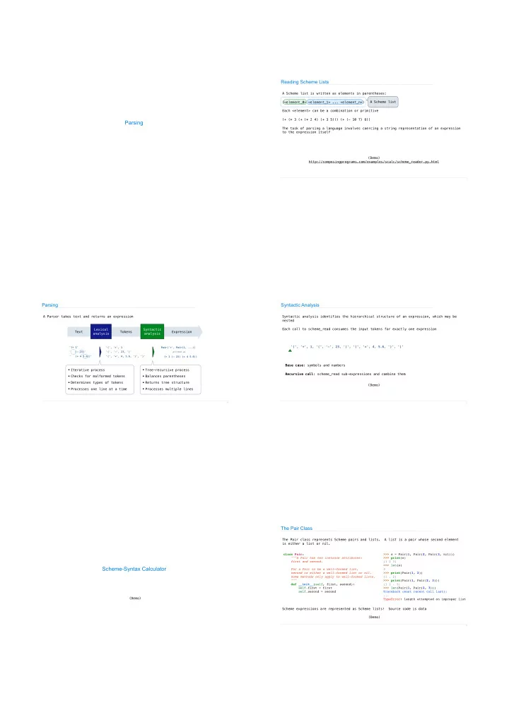 parsing