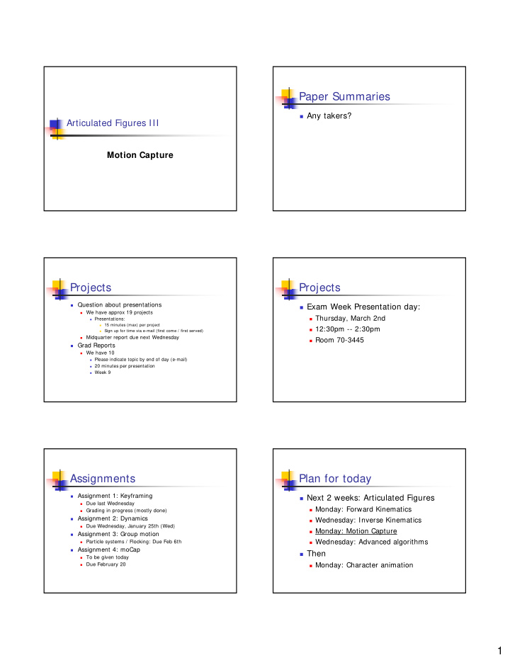 paper summaries