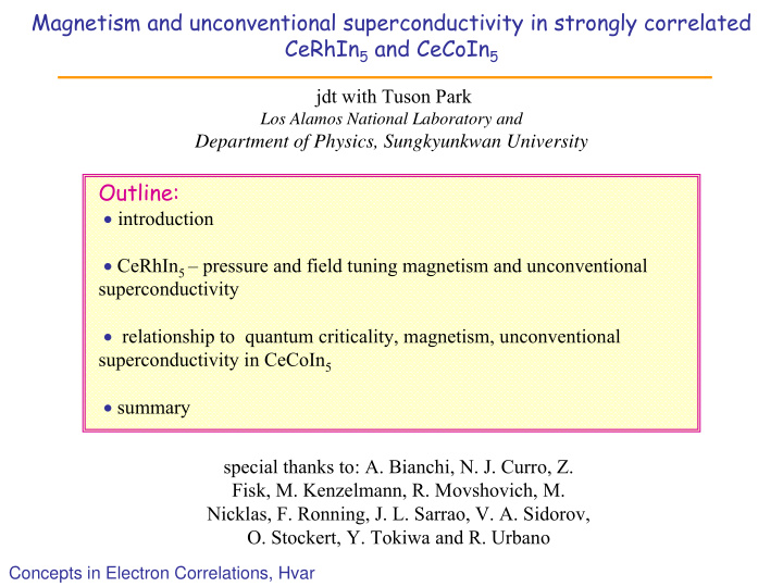 magnetism and unconventional superconductivity in