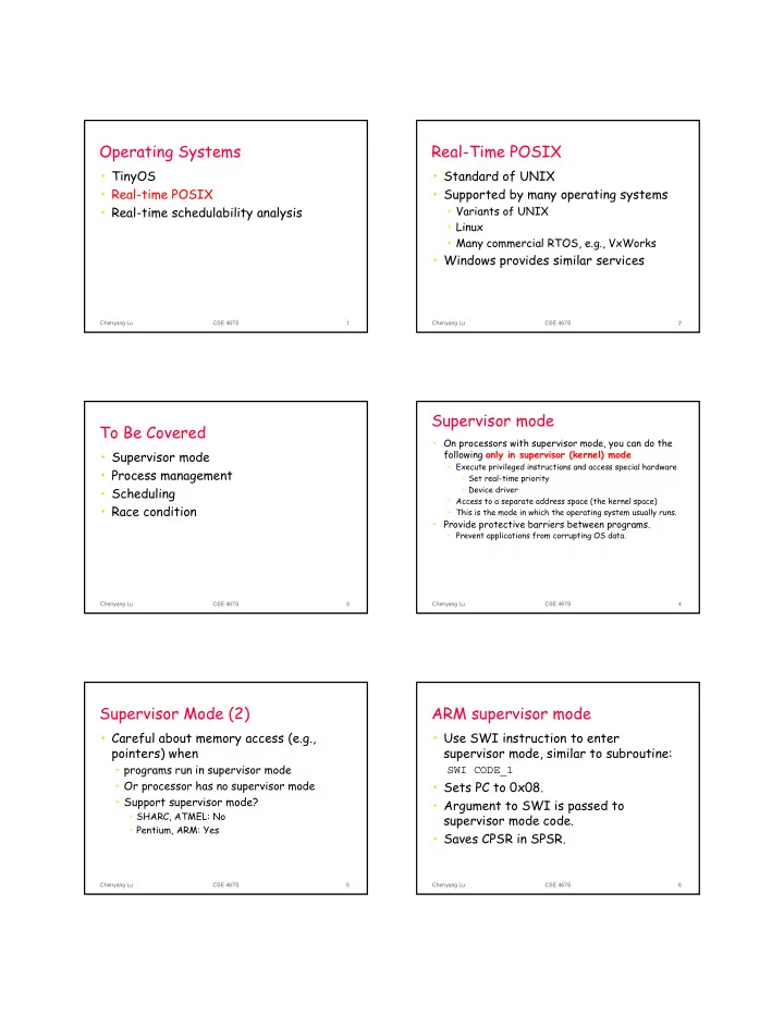 operating systems real time posix