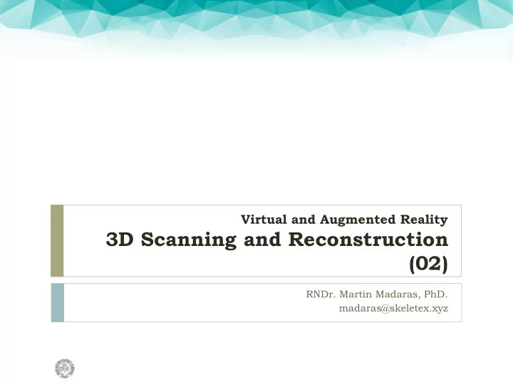 3d scanning and reconstruction 02