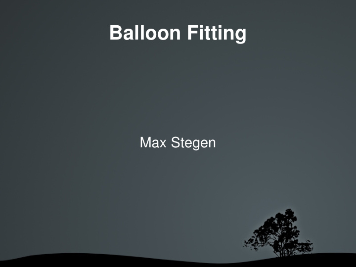 balloon fitting