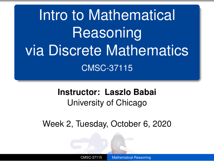 intro to mathematical reasoning via discrete mathematics