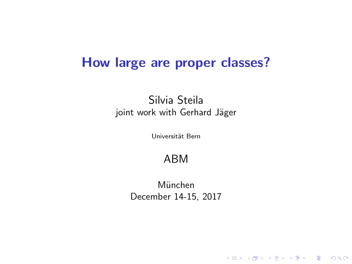 how large are proper classes