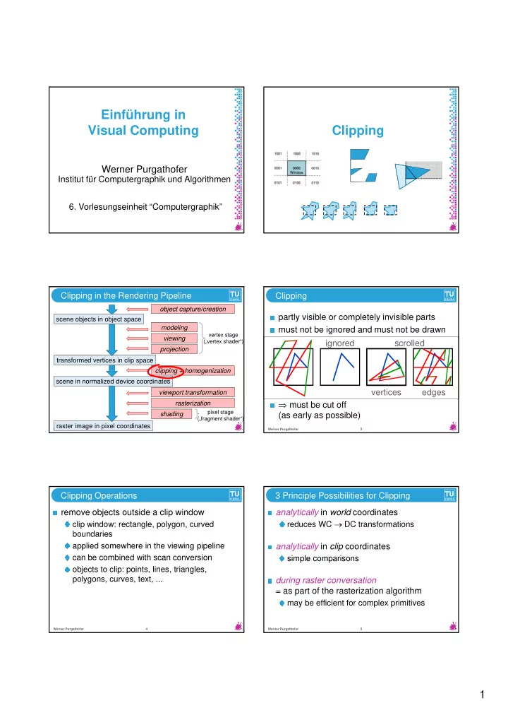 einf hrung in visual computing clipping