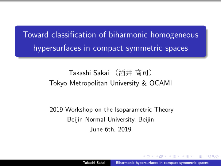 toward classification of biharmonic homogeneous