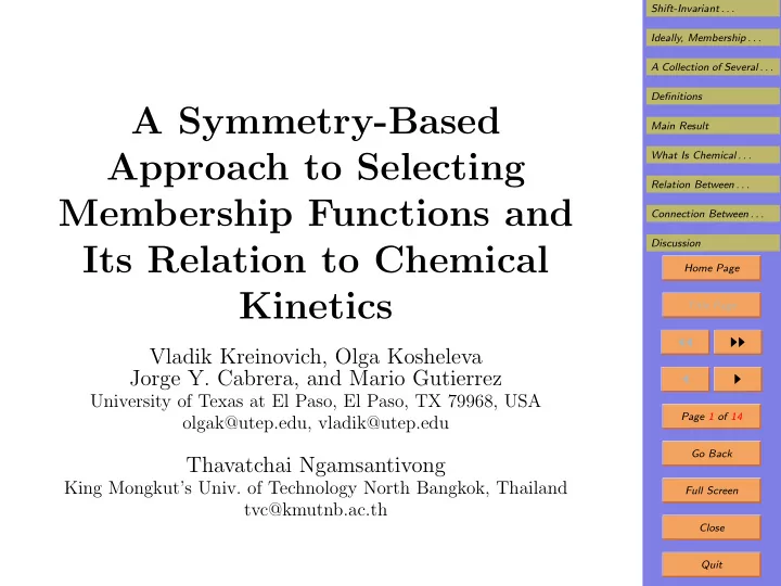 a symmetry based