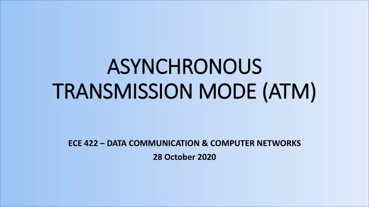 transmission mode atm