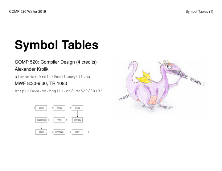 symbol tables