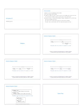 61A Lecture 37  Two TAs are available every hour  One room will be a review session going