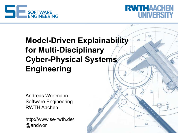 model driven explainability for multi disciplinary cyber