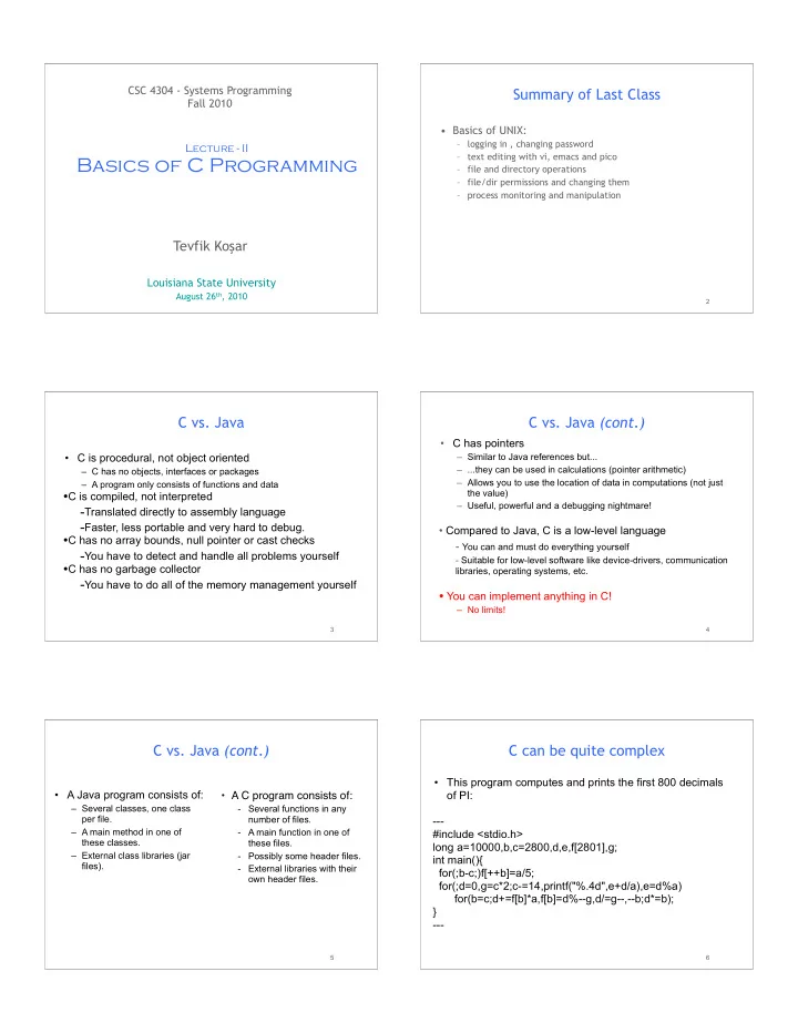 basics of c programming