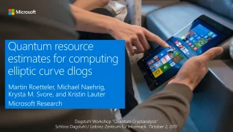 Dagstuhl Workshop Quantum Cryptanalysis  Schloss Dagstuhl / Leibniz-Zentrum fr Informatik,