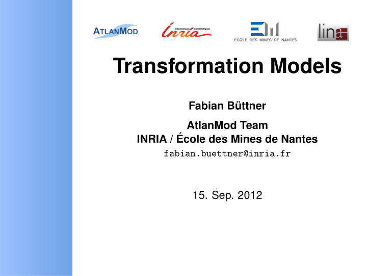 transformation models