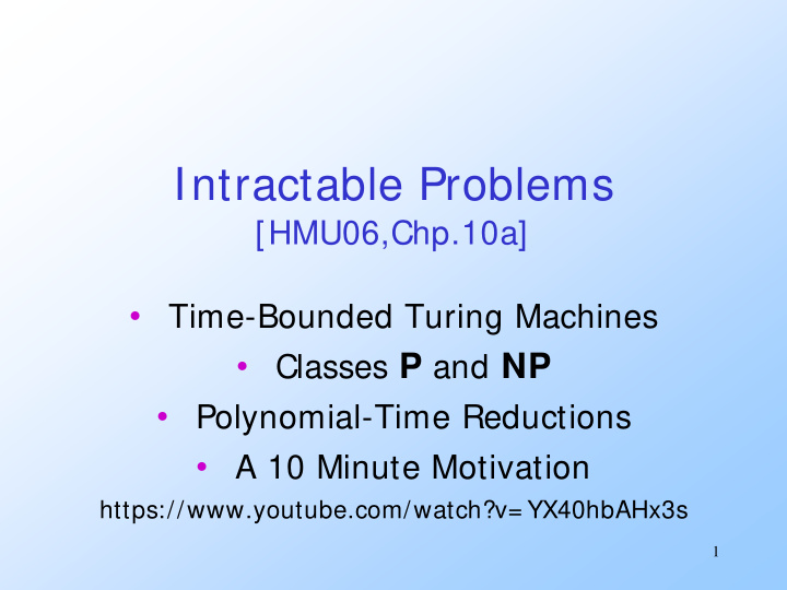 intractable problems