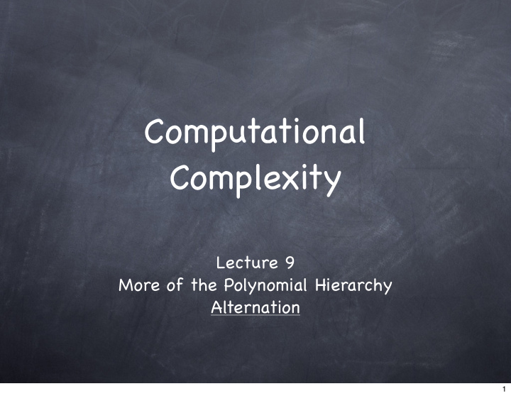 computational complexity